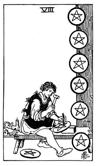 Eight of Pentacles image
